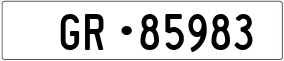 Trailer License Plate